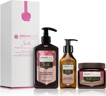 Actual product image Arganicare Silk Protein Detangling and Shining Program Set - Gift Set with Revitalizing Effect (Hair care set)
