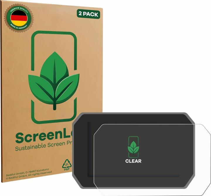 Produktbild ScreenLeaf Schutzfolie nachhaltiger Displayschutz Display Schutz Folie Klar Transparent
