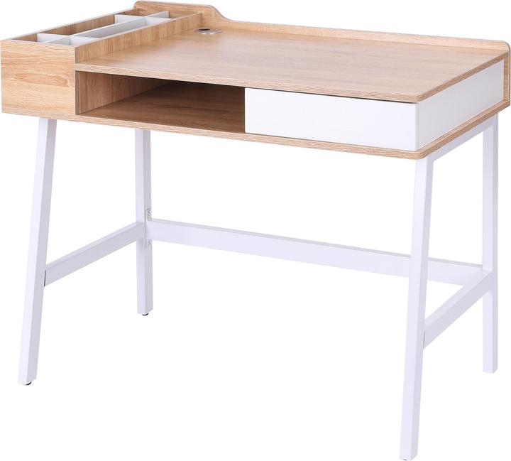 Produktbild Homcom Schreibtisch Trendiges Industrie-Design, Metallgestell mit pulverbeschichteter Oberfläche (100 x 55 x 81.5 cm)