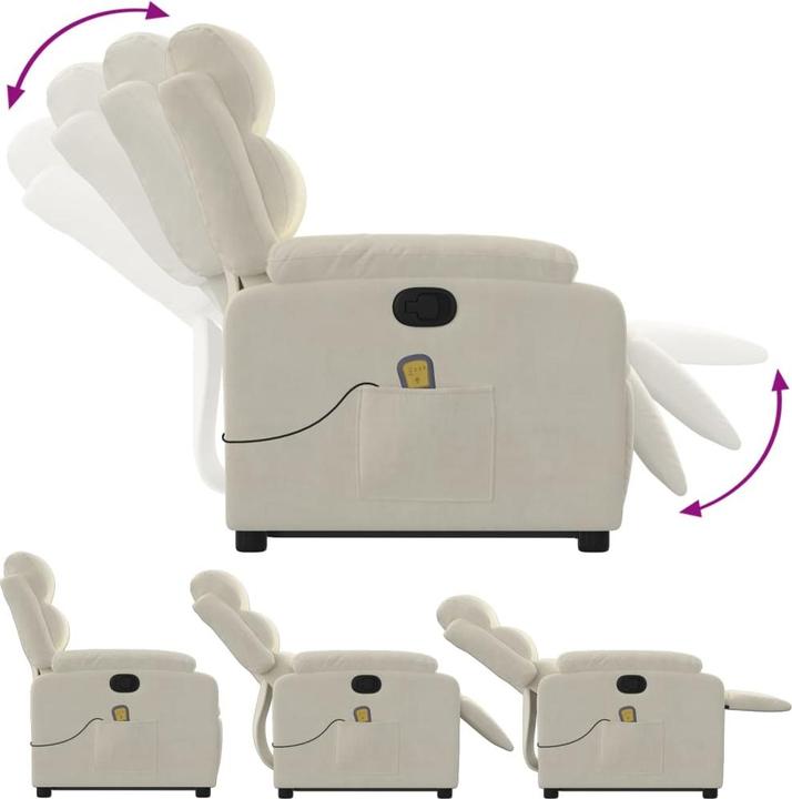 Immagine prodotto VidaXL Sedia per massaggi con aiuto in piedi in velluto