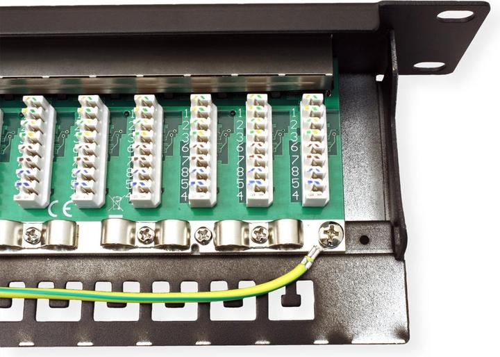 Produktbild Value 19"-Patchpanel Kat6A/Kl.EA 24 Ports geschirmt schwarz