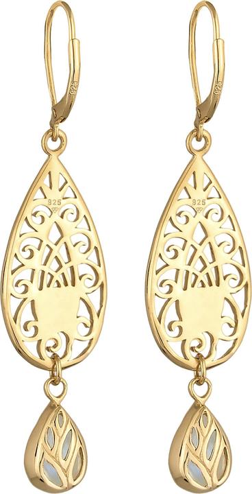 Immagine prodotto Elli Ornamento, goccia (Argento 925 placcato oro, Pietra lunare)