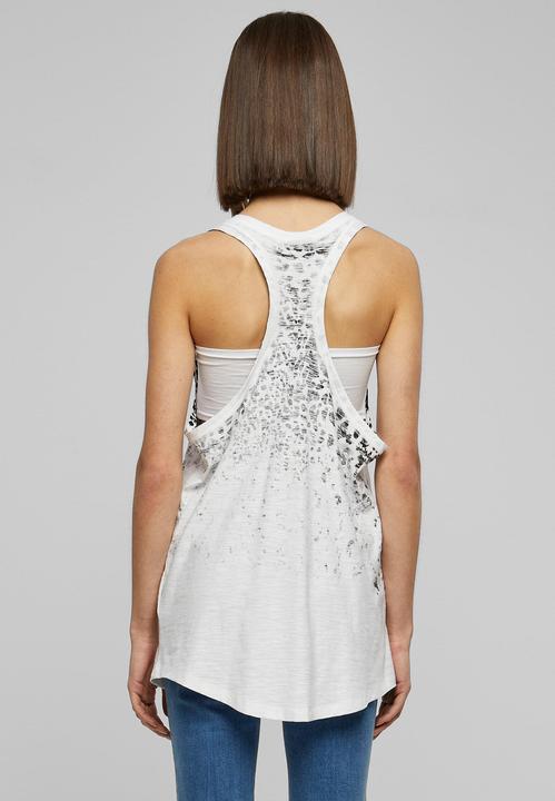 Actual product image Urban Classics Ladies Long Leo Print Loose Tank (XS)