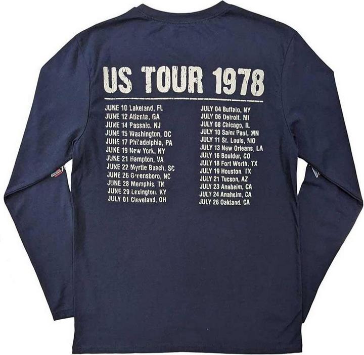 Produktbild The Rolling Stones TShirt Erwachsene US Tour '78 Langärmliges TShirt (XL)