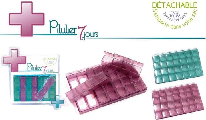 Actual product image Sensly Removable pill box - 7 days - Convenient and safe.