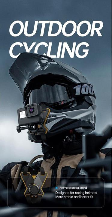 Actual product image Ueli Express Magnetic helmet holder with quick-release fastener (Hero 9 Black, Hero 10 Black, Hero 11 Black, Hero 12 Black, Hero 13 Black)