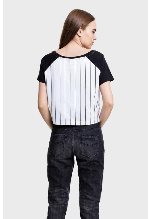 Actual product image Urban Classics Ladies Cropped Baseball Tee (S)