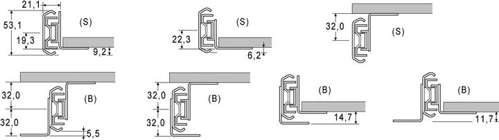 Actual product image Accuride Mounting bracket for full extension ball bearing slides (heavy duty rail) 5321EC
