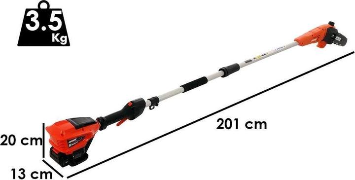 Actual product image DPPF310 40V cordless pole pruner Without battery and charger (Battery chain saw)
