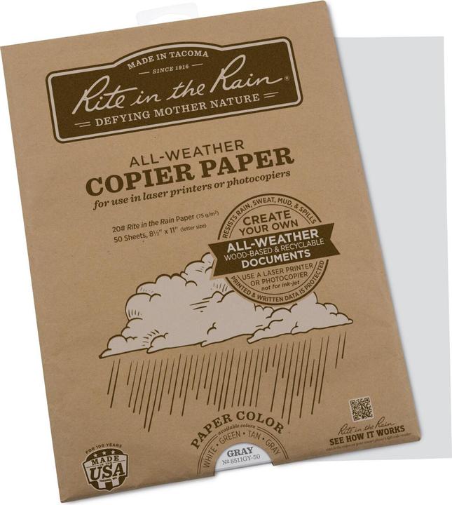 Actual product image Rite in the Rain All Weather Copy Paper 8.5 X 11 (75 g/m², 50 x)