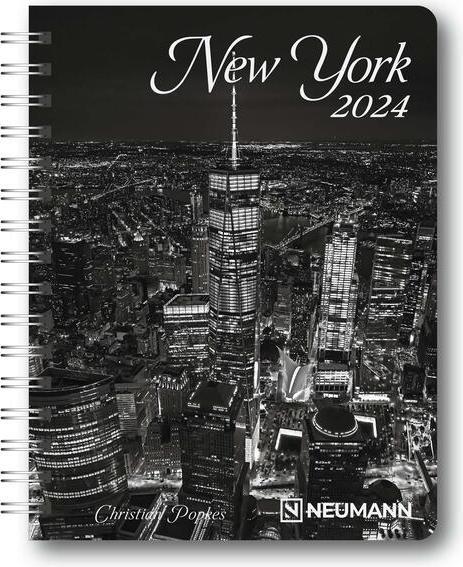 Actual product image Neumann New York 2024 - Diary - Book calendar - Pocket calendar - 16,5x21,6 (16 x 22 cm, German)