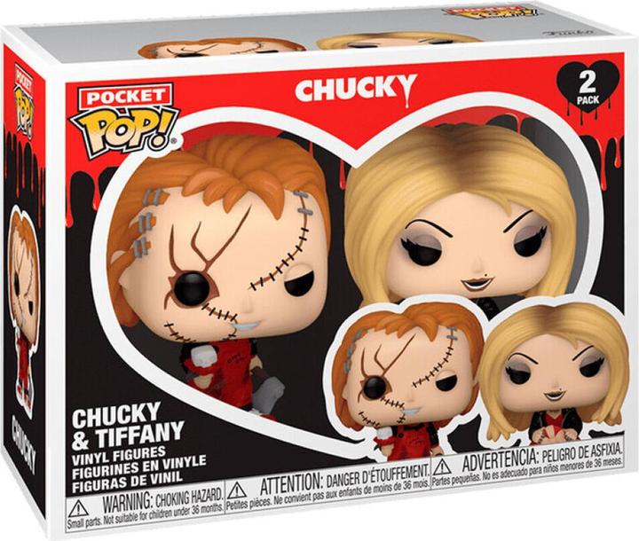 Produktbild Funko Chucky - Die Mörderpuppe Pocket POP! Vinyl Figuren 2er-Pack Valentines 4 cm