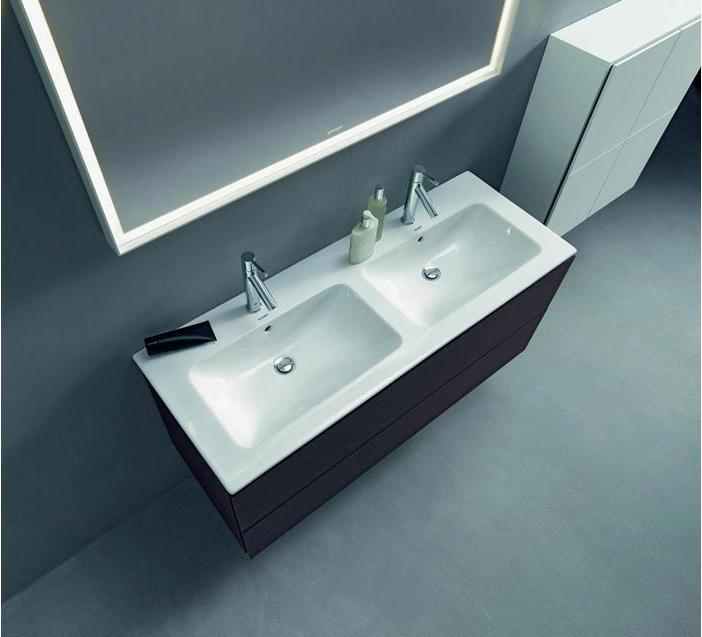 Image du produit Duravit ME by Starck lavabo double avec lavabo et robinetterie 1300x490mm 1 robinetterie blanc WG (490 mm, 1300 mm)