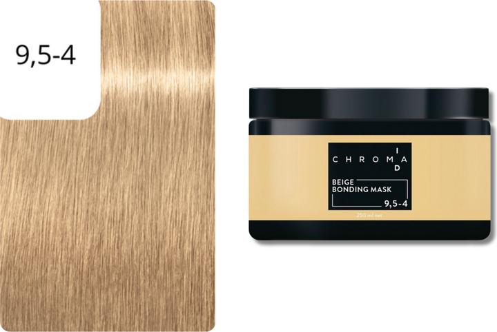 Actual product image Schwarzkopf Professional Chroma ID Bonding Color Mask 9.5-4 Platinum Blonde Beige (300 ml)
