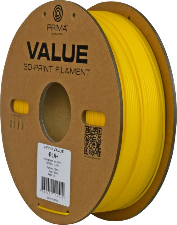 Image du produit Prima Creator PrimaValue PLA+ (PLA, 1.75 mm, 1320 g, Jaune)