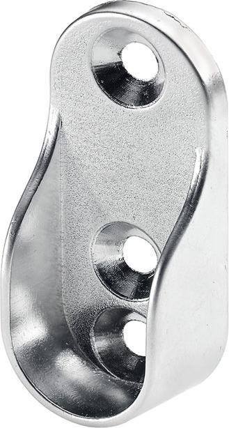 Produktbild Hettich Schrankrohr-Lager, für Rohrprofil oval 15 x 30 mm, verchomt