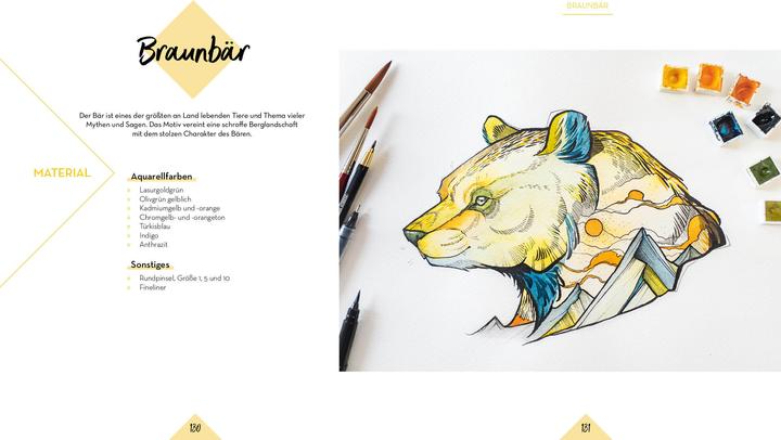 Produktbild Animals – 25 Tiere zeichnen mit Watercolor-Effekt (Deutsch, Susanne Loose, 2021)