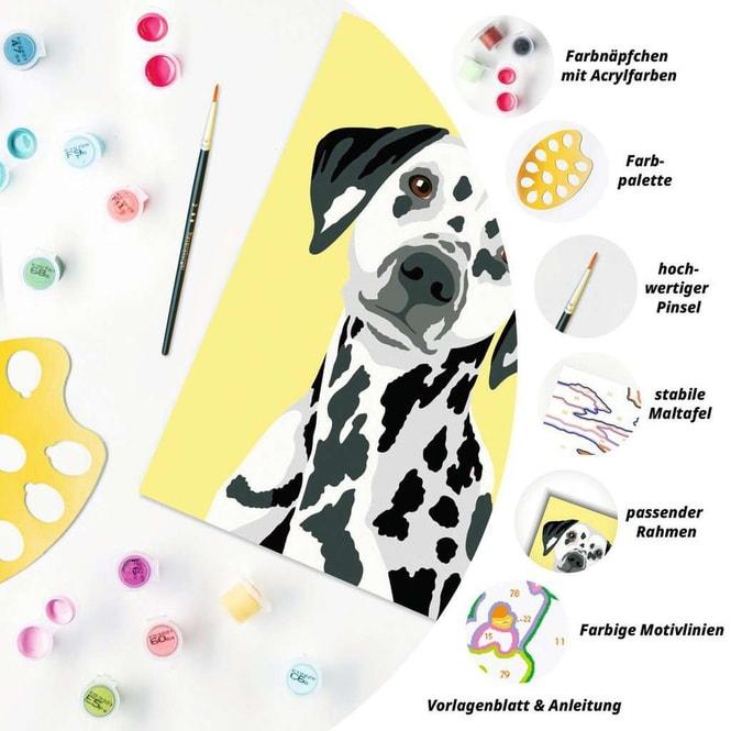Produktbild Ravensburger Malen nach Zahlen 23755 - Niedlicher Hund - Kinder ab 7 Jahren