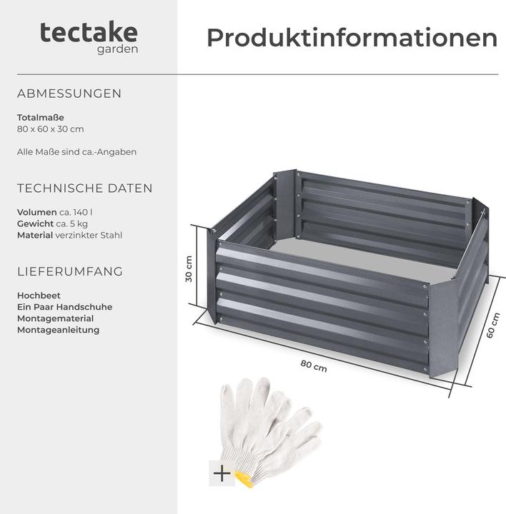 Produktbild tectake Hochbeet Valeriana