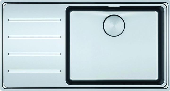 Franke Mythos MYX 211-86 stainless steel 127.0671.490 (Fitted sink, 25.60 cm, 86 cm)