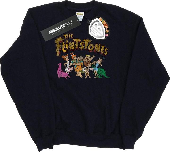 The Flintstones Group Distressed Sweatshirt (L)