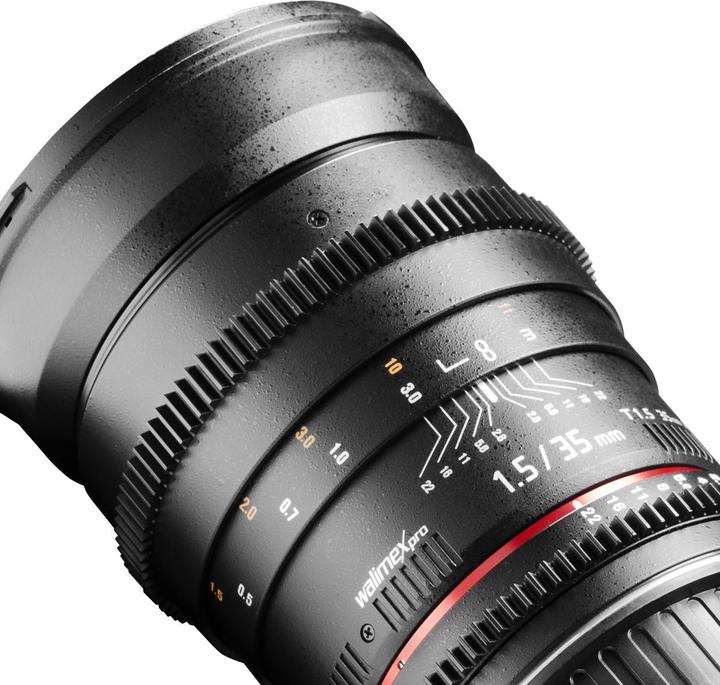 Produktbild Walimex pro Pro DSLR Video Objektiv 35mm, f/1.5, Nikon (Nikon F, Vollformat)