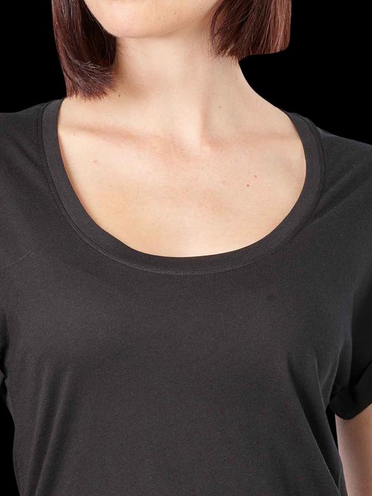 Actual product image Marc O'Polo Deep Round Neck T-Shirt Short Sleeve Black (XS)
