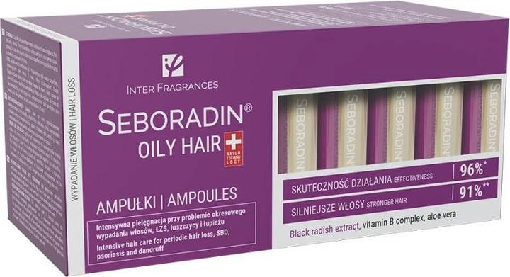 Inter Fragrances Oily Hair Serum Ampoules 14 x 5.5ml - Pack of 14 (77 ml)