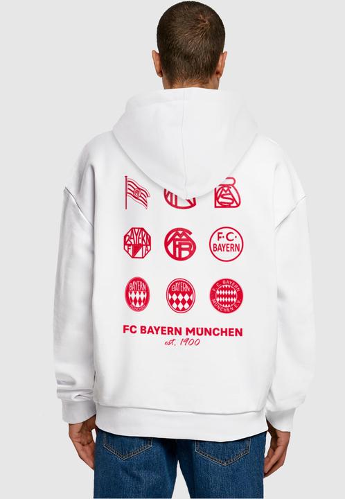 Immagine prodotto FC Bayern München Felpa con cappuccio ultra pesante Logo History Red - 112187 (S)