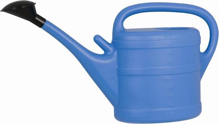 Geli Watering can, 10 litres, made of plastic in blue, 56x32x18,5 cm, with shower and longitudinal (10 l)