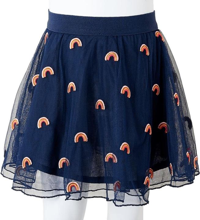 VidaXL Kinderrock mit Tüll Marineblau 116,Aussenmaterial: 100 (116)