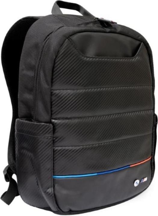 Actual product image BMW Backpack BMBP15PUCARTCBK 16" black/black Carbon&Nylon Tricolour