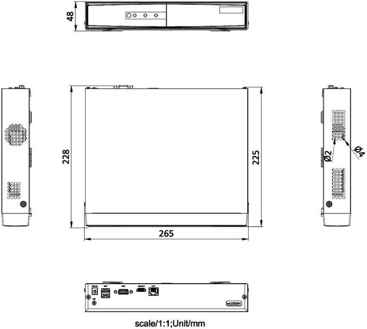 Actual product image Hikvision DS-7104NI-Q1/M(D) NVR 4 channel (Network Video Recorder (NVR))
