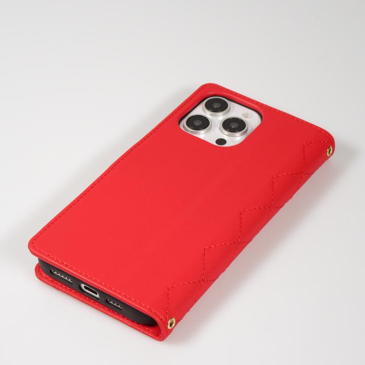 Produktbild PhoneLook Hülle Elegante Flip-Matratze mit Magnetverschluss Trageschlaufe und Kartenfächern Rot (Apple iPhone 16 Pro Max)