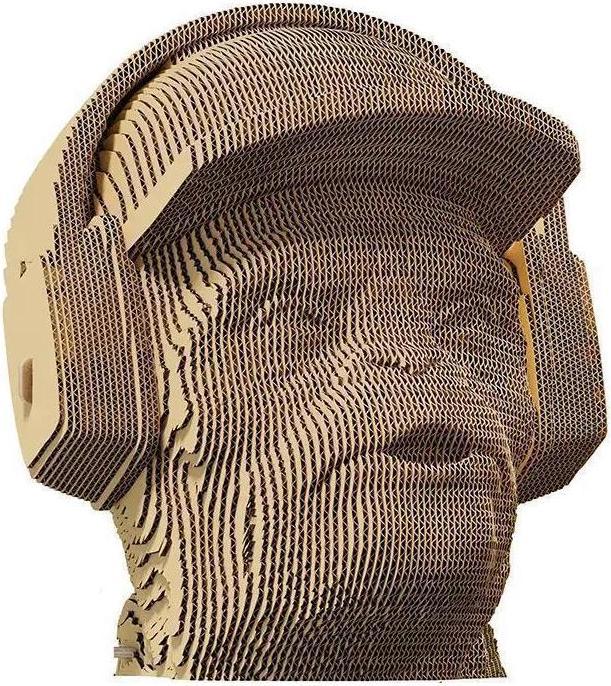 Actual product image Cartonic Monkey ""Hear No Evil"" - 3D cardboard model