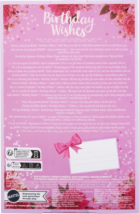 Produktbild Barbie Signature Birthday Wishes