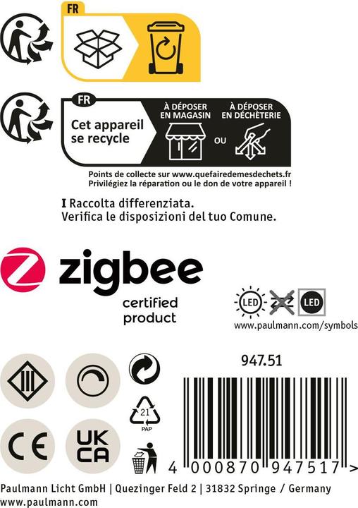 Immagine prodotto Paulmann Pavimento da esterno Plug & Shine (100 lm, IP67)