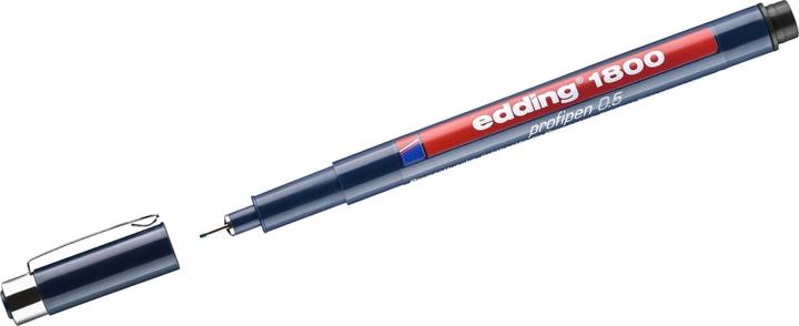 Image du produit Edding L'artiste des fibres Profipen 1800 (Noir, 1 x)