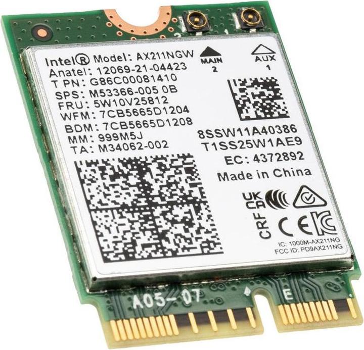 Actual product image Intel AX211.NGWG.NV (M.2 A Key)