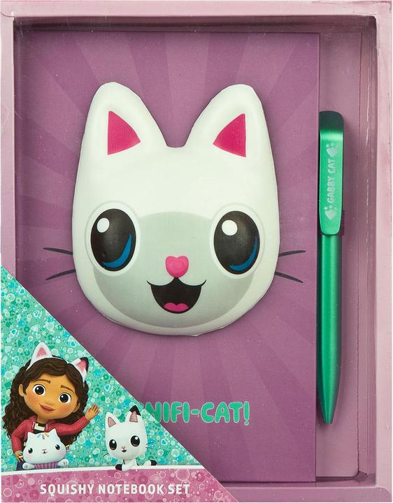 Actual product image Undercover Gabby's Dollhouse squishy notebook with pen