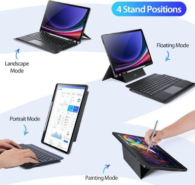 Actual product image Dux Ducis DK Series Keyboard Case (US, Galaxy Tab S9+)