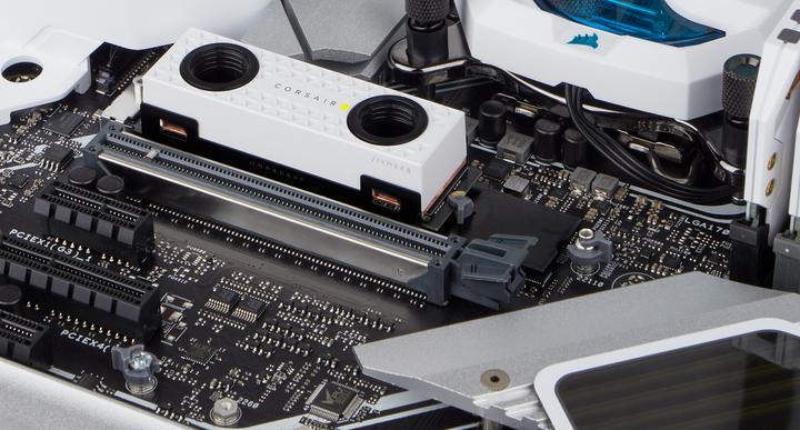 Produktbild Corsair M.2 water block, XM2 2280 White