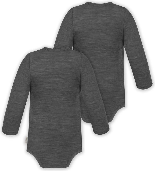 Actual product image Normani 2-pack double pack baby bodysuit merino wrap bodysuit long sleeve - 9343 (50)