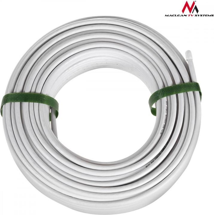 Produktbild Maclean Bobine de Câble antenne 100m (Blanc) (75 dB, Antennenkabel)