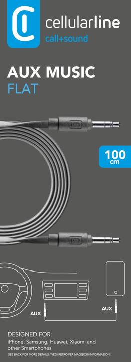 Produktbild Cellularline Aux Music - Universal Jack 3.5mm (1 m, 3.5mm Klinke (AUX))