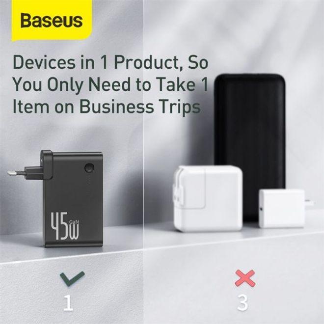 Produktbild Baseus 2in1 GaN Charger + Powerbank (10000 mAh, 45 W)