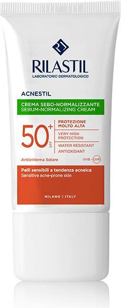 Rilastil Sun System Spf50+ Acnestil 40ml (Sonnencreme Gesicht, SPF 50, 40 ml, 63 g)