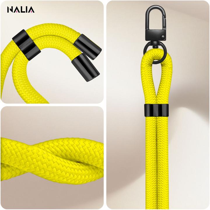Image du produit Nalia HoldMe Lanyard Handykette - Universal Trageband für Smartphones - Verstellbar, Soft & Elastisch