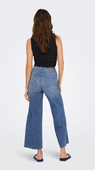 Immagine prodotto Only ONLANN-MADISON Hohe Taille Verkürzt Jeans Jeans mit weitem Bein (32)