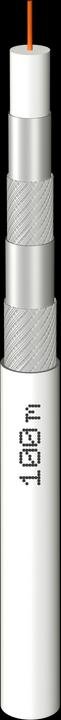 Actual product image Megasat Quad Shield coaxial cable (100m) 100093, white (110 dB, Antenna cable)